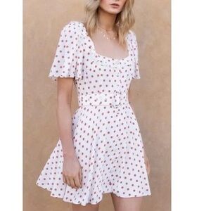 STEELE - From Anthropologie DRESS - WOMENS size XS polka dot belted dress
